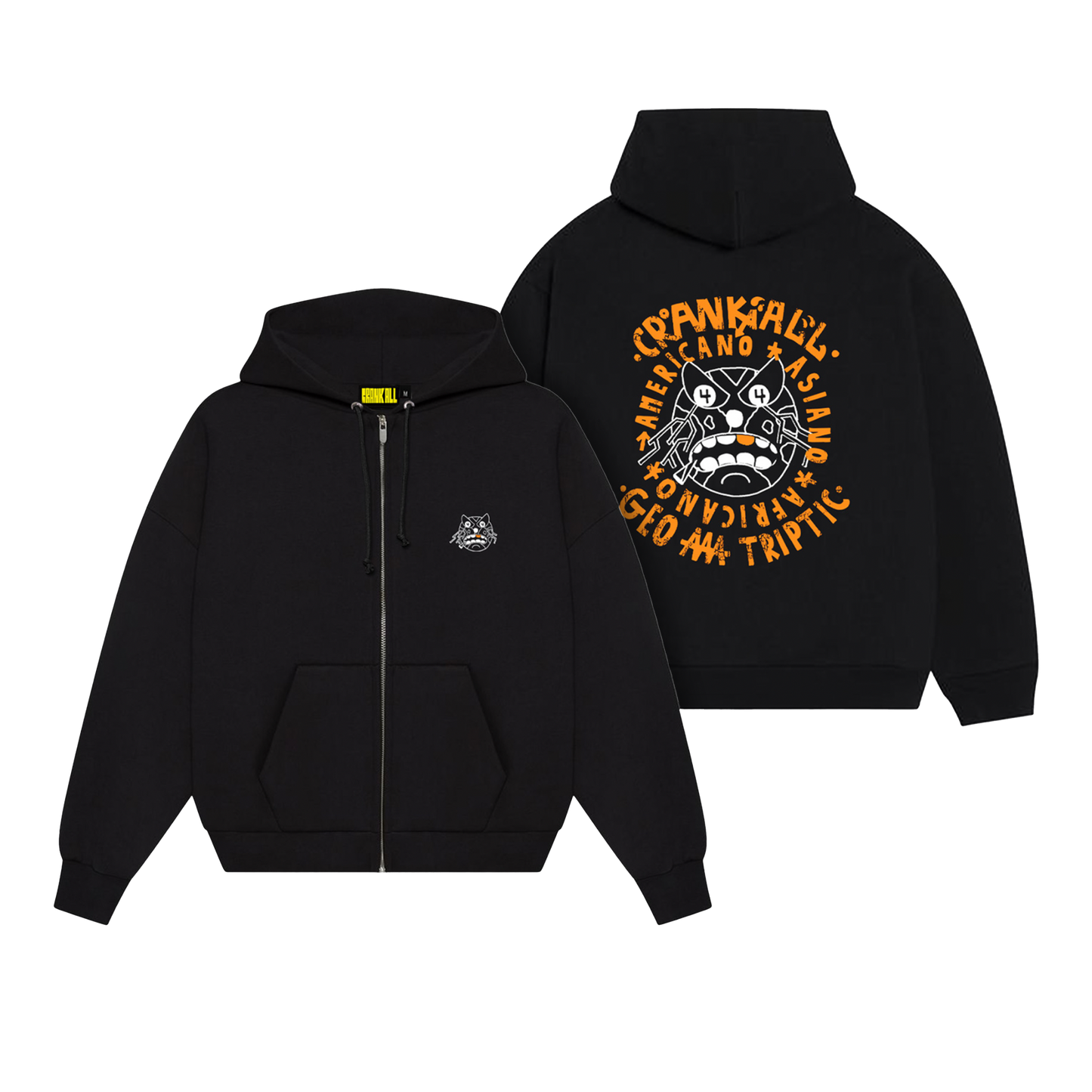 CR4NK 4LL zip hoodie 🤬